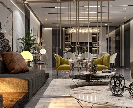  Living Room in Lucknow