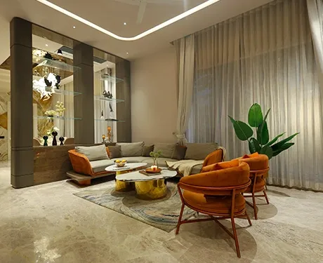 Luxury living by interior designers in gurgaon with warm appeal